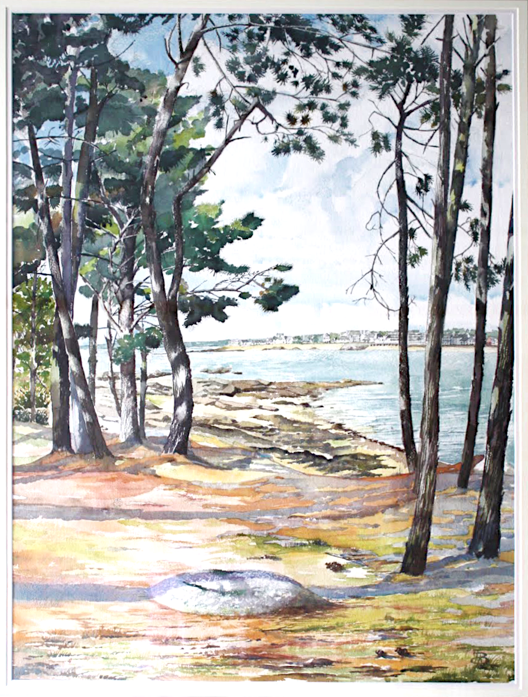 View of Concarneau from Cabellou, Brittany