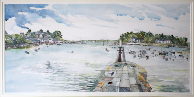 Entrance to Douarnenez Harbour, France