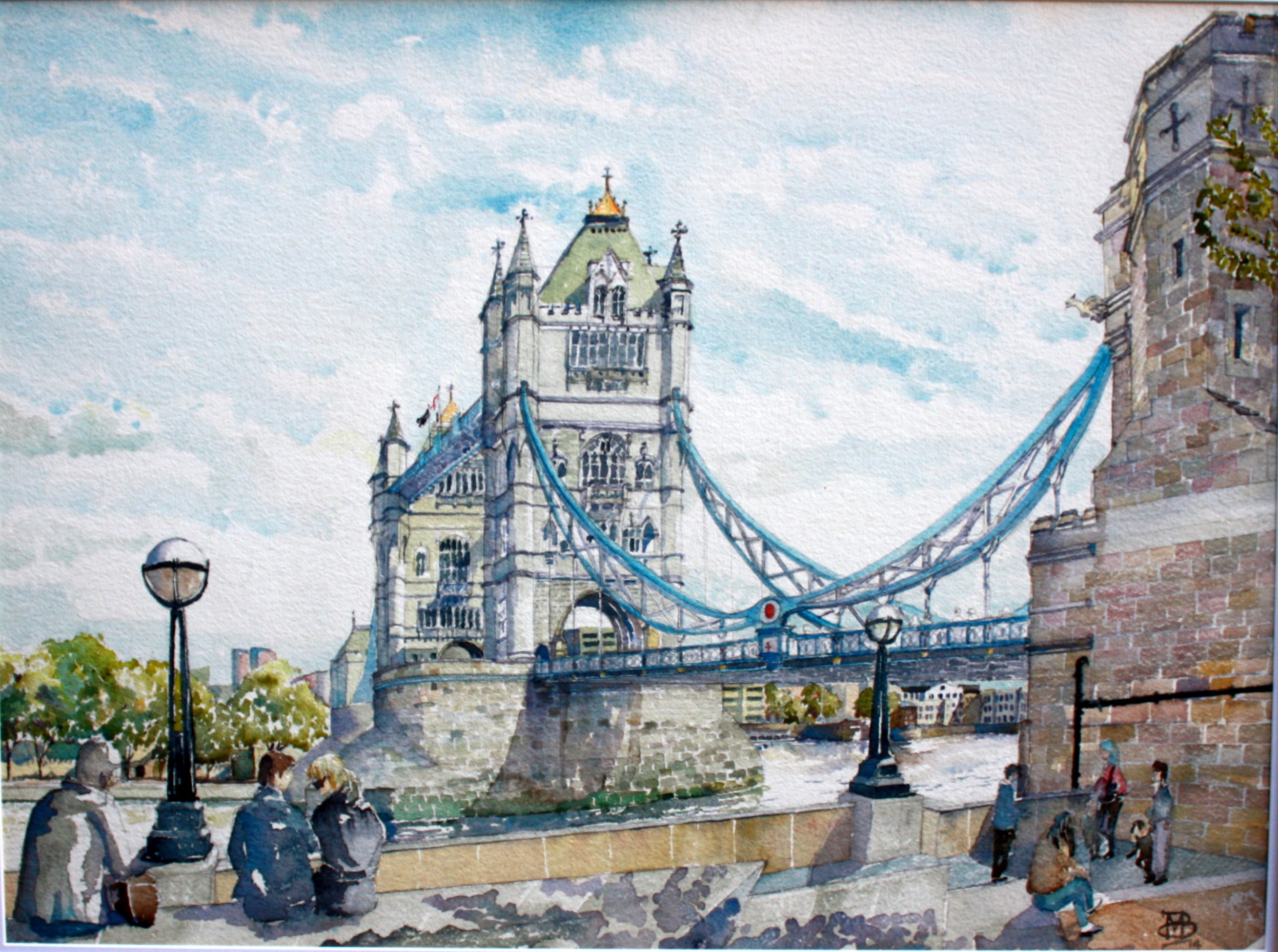 Tower Bridge London — watercolour by Michael Burnet Smith